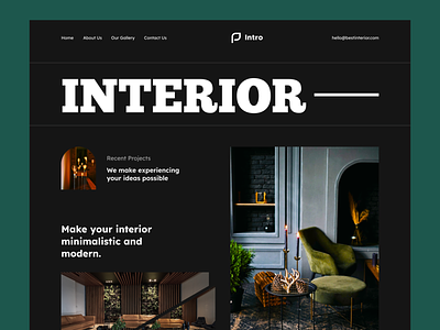 Interior design Web Header