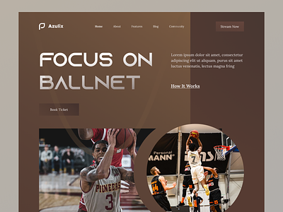Basketball Academy - Landing Page Concept academy basketball player basketball school clean community ecommerce football game homepage learning minimal nba nba poster simple ui sports sports design sportswebsite ui uiux website