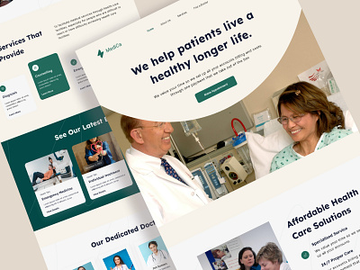 Medical Healthcare Website UI UX Design