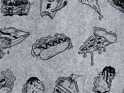 Fast food art artwork design fastfood food illustration hand drawn icon illustration lineart logo simple