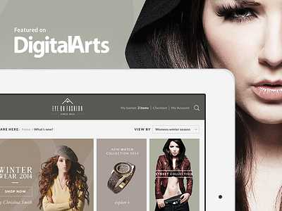 Fashion App Tutorial featured on Digital Arts Online app app design design fashion ios retina ui ui design