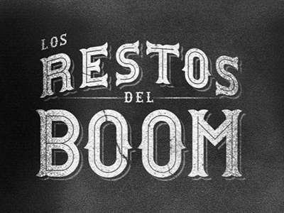 Boom editorial texture type typography