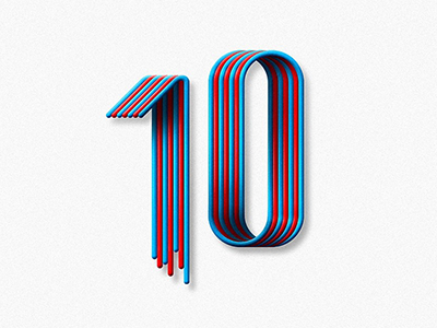 10 cable number ten typography