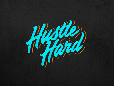 Hustle Hard bursh graffiti graphic design hip hop marker street tag type typography urban