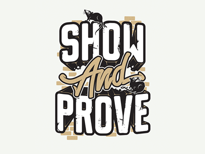 SHOW & PROVE brush drawing graffiti graphic design lettering letters marker sketch tag type typography