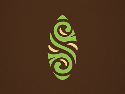 'S' Leaf bakery banana branding bright fresh fruit identity letter logo monogram s tropical