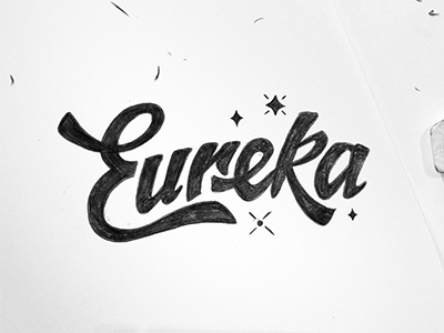 Euerka! brush drawing graffiti graphic design lettering letters marker sketch tag type typography