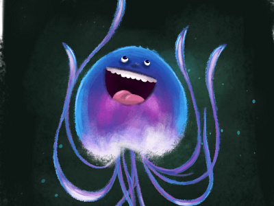 Jelly animals character character design illustration jelly jellyfish