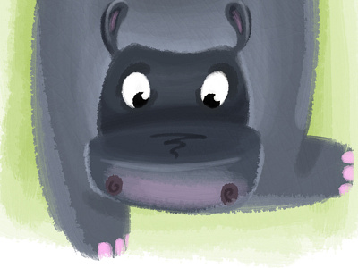 H for Hippo animals character character design hippo illustration illustrator