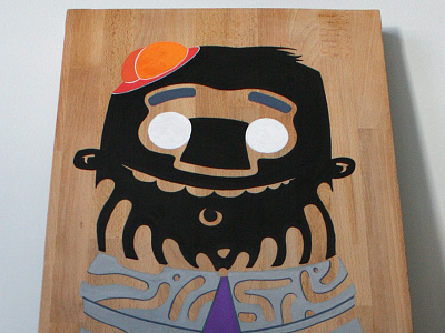 Mug Shot acrylic acrylic marker character character design guy illustration marker paint painting posca wood paint wood painting