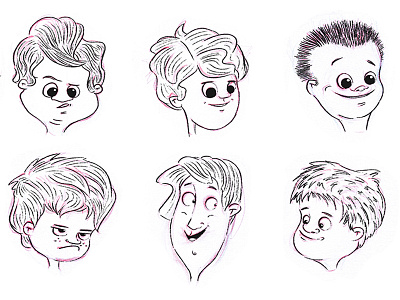 Kid Sketches boys boyscouts character character design cute illustration kids sketch