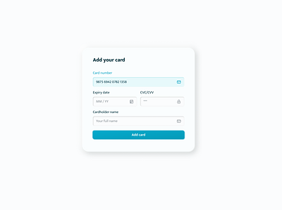 Credit Card Modal || Day 2 - Daily UI challenge card challenge credit card daily dailyui design form input modal