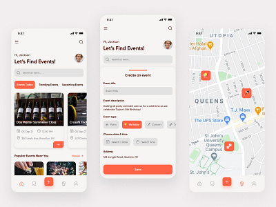 Mobile Event App UX/UI Design