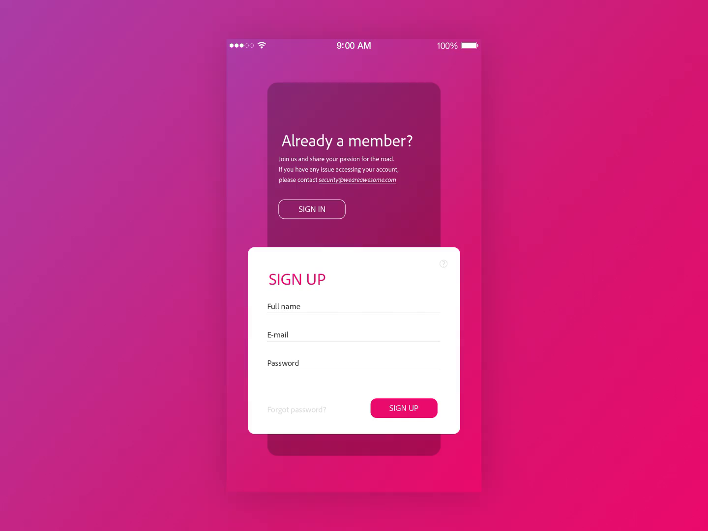 Sign in / Sign up by Hitesh lakhyani 🚀 on Dribbble