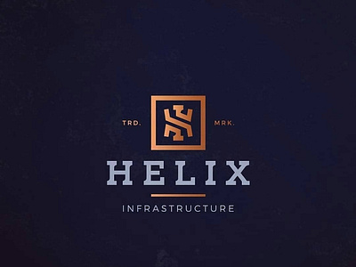 helix infastructure logo design