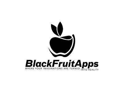 Black Fruit Apps black branding business founder graphic design graphicdesign illustration logo minimal minimalistic vector