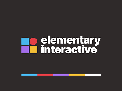 elementary interactive logo color on dark variant affinity designer affinitydesigner brand branding branding design figma figma design figmadesign logo logo design logodesign
