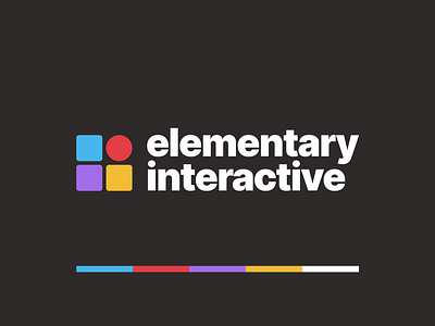 elementary interactive logo color on dark variant