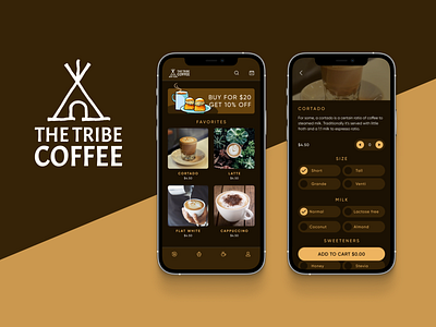 The Tribe Coffee - concept app app design design mobile mobile app mobile app design mobileapp ui ui design uidesign ux ux design uxdesign uxui