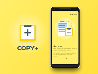 Copy+ app UI and UX design
