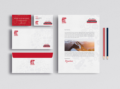 Stationary branding graphicdesign marketing stationary design