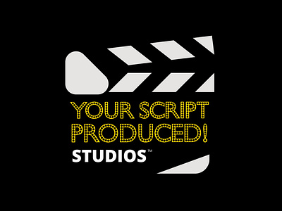 Your Script Produced! Studios art brand identity branding competition design film logo logo design short television typography wordmark ysp