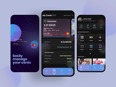 Sphere - Payment App booking cards digital wallet finance app glassmorphism payment app payment method