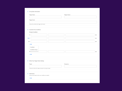 Triggers UI product design ui user centered design user interaction ux