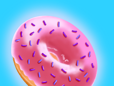 Donut design donut food illustration procreate sprinkles sweets