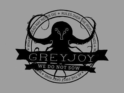 Game of Thrones Modern Badge: Greyjoy badge fantasy game of thrones greyjoy shirt tee