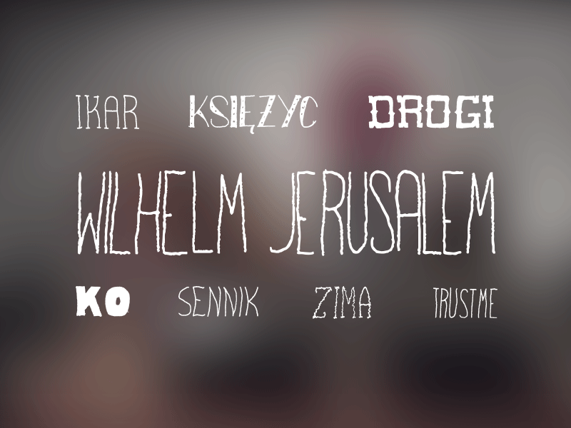 Wilhelm Jerusalem Live Show Recording Texts lettering live show sketchy text wiggly