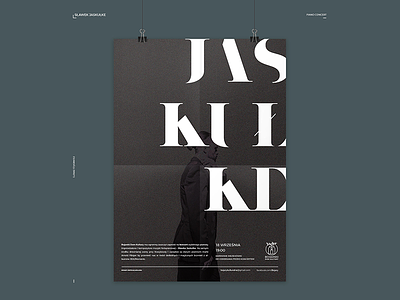 BDK: Sławek Jaskułke Poster concert poster typography