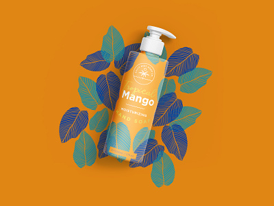 Summer Vibes Hand Soap in Tropical Mango graphicdesign icondesign illustraion illustrator packaging packaging design photoshop summertime summervibes