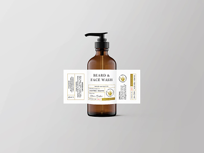 Men's Beard and Face Wash graphicdesign illustrator men mens packaging packaging mockup packagingdesign photoshop product productdesign simple simpledesign