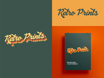 Retro Prints Logo Design