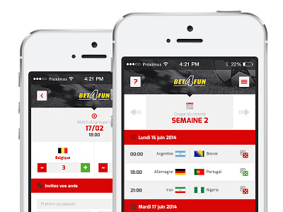 Mobile app app bet foot football mobile