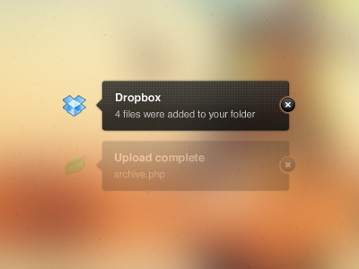 Growl notification blur coda dropbox growl notification ui user interface