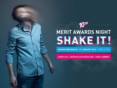 Merit Awards Night 2013 3d blue blur cloud pink shake