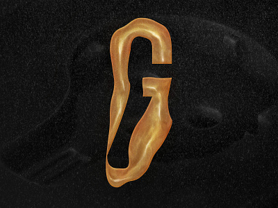 Distorted 'G' digitalillustration digitalpainting g graphicart graphicdesign typography