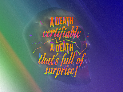 Death is the Meaning of Life #3 art digitalart digitalpainting graphicart gravepleasures illustration typography