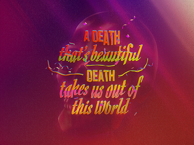 Death is the Meaning of Life #2 art digitalart digitalpainting graphicart gravepleasures illustration joythroughdeath typography
