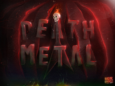 Death Metal art deathmetal digitalart digitalpainting extrememetal graphicart illustration typography