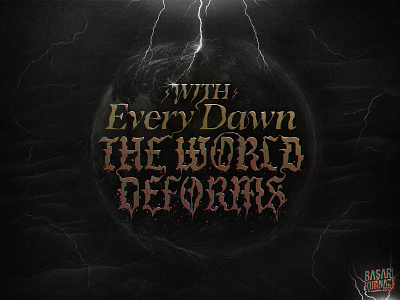 The World Deforms atthegates deathandthelabyrinth deathmetal deform graphicart illustration typography