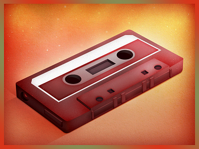 Cassette cassette colors illustration music old