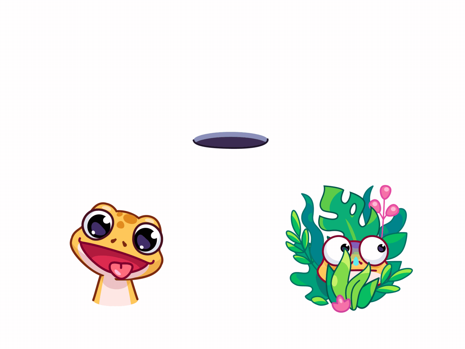 gecko 2d after effects animation character contest gecko illustration json lottie motion pack shape sticker telegram vector winning