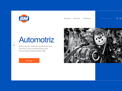 BM Automotriz - Branding, Web design