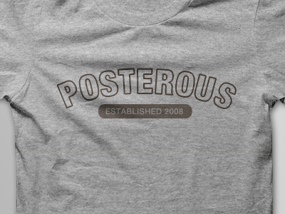 Posterous T-Shirt Mock #3 early helvetica posterous tshirt
