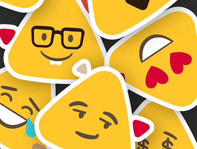 Sigmojis corporate branding corporate colors corporate design corporate identity design emojis emotions illustration illustrator stickers stickers for imessage tringles whatsapp