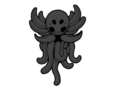 Cute-Cthulhu game icon illustration