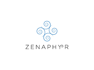 Zenaphyr Logo Design brandbook branding design icon illustration illustrator logo minimal typography vector